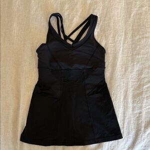 Lululemon Athletica Black Strappy Workout Top